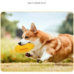 Durable Meaty Flavor Corn Shape Chew Natural Rubber Dog Toys - GreenFur