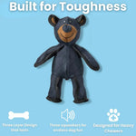 Durable Mighty Bear Dog Toy with Oxford Fabric and Squeaker - GreenFur