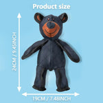 Durable Mighty Bear Dog Toy with Oxford Fabric and Squeaker - GreenFur