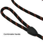 Durable Outdoor Nylon Black Rope Pet Dog Leash - GreenFur