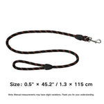 Durable Outdoor Nylon Black Rope Pet Dog Leash - GreenFur