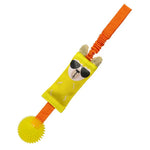 Durable Oxford TPR Tug - of - War Squeaky Dog Toy - GreenFur