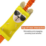 Durable Oxford TPR Tug - of - War Squeaky Dog Toy - GreenFur