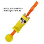 Durable Oxford TPR Tug - of - War Squeaky Dog Toy - GreenFur