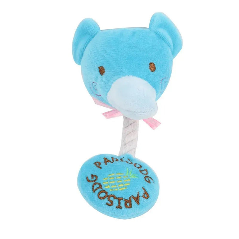 Durable Plush Cow Squeaky Rope Toys for Dogs and Cats - GreenFur