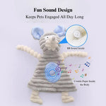 Durable Plush Dog Toy with Crinkle Paper and Animal Shape Design - GreenFur