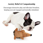 Durable Plush Hedgehog Shape Dog Toy - GreenFur