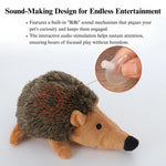 Durable Plush Hedgehog Shape Dog Toy - GreenFur