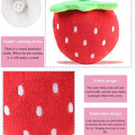 Durable Plush Strawberry Shape Squeaky Toy for Dogs and Cats - GreenFur