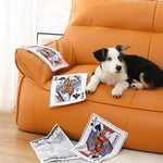 Durable Realistic Playing Cards Dog Toy with Crinkle Paper Sound - GreenFur