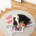 Durable Realistic Playing Cards Dog Toy with Crinkle Paper Sound - GreenFur