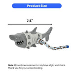 Durable Realistic Shark Shape Chew Toy for Dogs with Rope for Aggressive Chewers - GreenFur