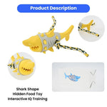 Durable Realistic Shark Shape Chew Toy for Dogs with Rope for Aggressive Chewers - GreenFur