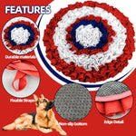 Durable Round Shape IQ Traning Pet Dog Snuffle Mat - GreenFur