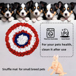 Durable Round Shape IQ Traning Pet Dog Snuffle Mat - GreenFur