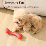 Durable Rubber Bone Chew Toy for Dogs - GreenFur