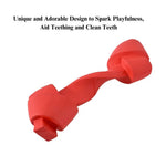 Durable Rubber Knotted Chew Toy for Dogs - GreenFur