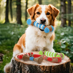 Durable S - Shaped Bent Rod Design Wood - Composite TPU Dog Toy - GreenFur