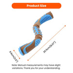 Durable S - Shaped Bent Rod Design Wood - Composite TPU Dog Toy - GreenFur