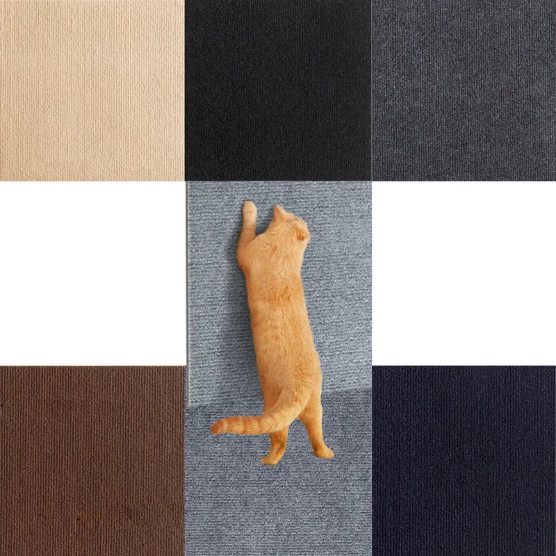Durable Self - Adhesive Cat Toy Wall - Mounted Scratching Post - GreenFur