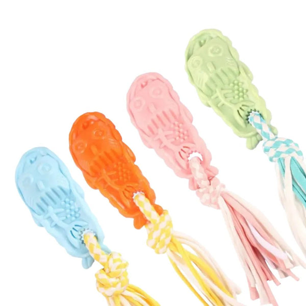 Durable Slipper Shape Teeth - cleaning Rope Knots Toy For Dogs - GreenFur