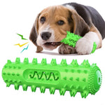 Durable Squeaky Chew Tooth Cleaning TPR Chewer Dog Toys - GreenFur