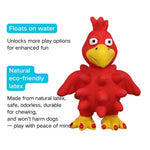 Durable Squeaky Chewable Turkey Latex Dog Toy - GreenFur