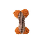 Durable Squeaky Pet Toys Corn Mop Bone Plush Dog Chew Toys - GreenFur