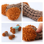 Durable Squeaky Pet Toys Corn Mop Bone Plush Dog Chew Toys - GreenFur