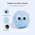 Durable Squeaky Plush Dog Ball Toy - GreenFur