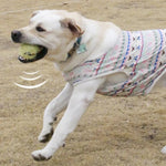 Durable Squeaky Plush Dog Ball Toy - GreenFur