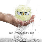 Durable Squeaky Plush Dog Ball Toy - GreenFur