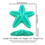 Durable Squeaky Starfish Dog Toys Teething Cleaning Pet Toy - GreenFur