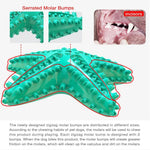 Durable Squeaky Starfish Dog Toys Teething Cleaning Pet Toy - GreenFur