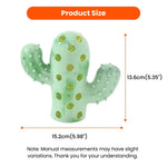 Durable Squeaky Teeth - Cleaning Light - Up Cactus Design TPR Dog Toy - GreenFur