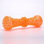 Durable Strong Squeaky Teething TPR Dog Dental Chew Toy - GreenFur