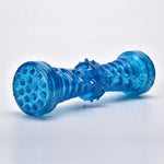 Durable Strong Squeaky Teething TPR Dog Dental Chew Toy - GreenFur