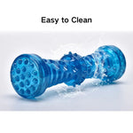 Durable Strong Squeaky Teething TPR Dog Dental Chew Toy - GreenFur