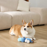Durable Teething - Proof Hippo - Shaped Plush Dog Chew Toy - GreenFur