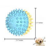 Durable Two Tone Color Paw Print TPR Chew Ball - GreenFur
