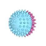 Durable Two Tone Color Paw Print TPR Chew Ball - GreenFur