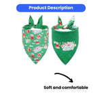 Easter Bunny and Egg Pet Bandana - Soft Cute Festive Dog Bib Accessory - GreenFur