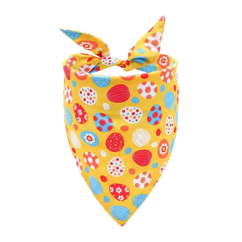 Easter Bunny and Egg Pet Bandana - Soft Cute Festive Dog Bib Accessory - GreenFur