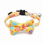 Easter Egg Rabbit Carrot Cute Easter Cat Collar with Bow Tie - GreenFur