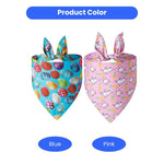 Easter Egg Rabbit Printed Cute Soft Pet Dog Bandana - GreenFur