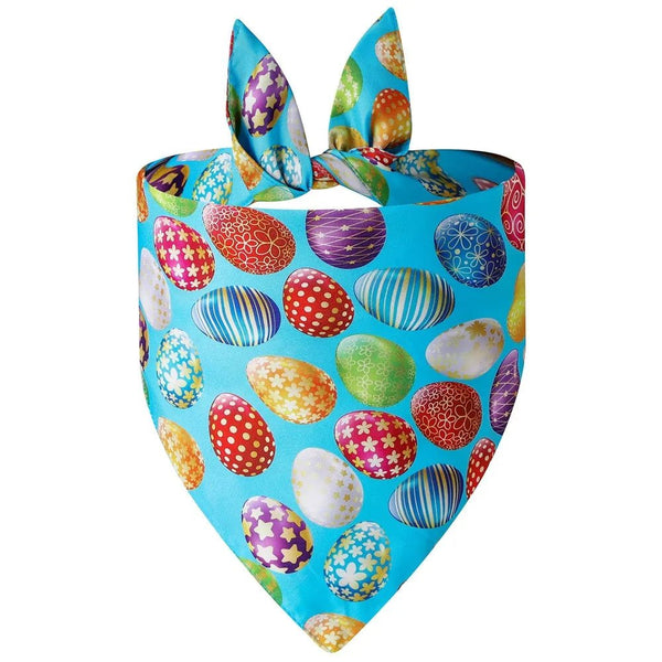 Easter Egg Rabbit Printed Cute Soft Pet Dog Bandana - GreenFur