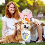 Easter Themed Cute Soft Comfortable Dog Bandana Pet Bib for Holiday - GreenFur