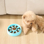 Easy Clean Sun Pattern Pet Slow Feeder Bowl - GreenFur