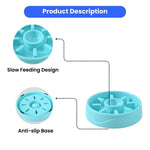 Easy Clean Sun Pattern Pet Slow Feeder Bowl - GreenFur
