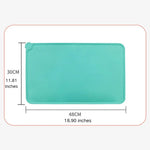 Easy Cleaning Waterproof Water Food Dish Mat Silicone Pet Bowl Mat - GreenFur